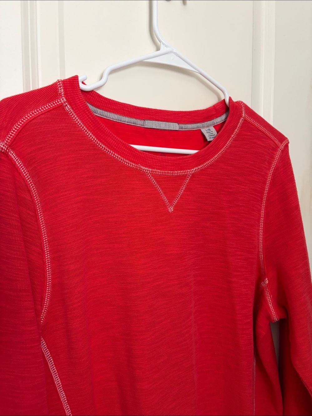 Tommy Bahama Vibrant Red Crewneck Pullover Sweatshirt Pima Cotton Size Large - Picture 3 of 8